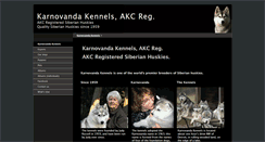 Desktop Screenshot of karnovandakennels.com