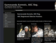 Tablet Screenshot of karnovandakennels.com